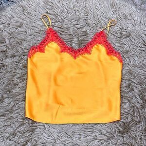 Cupcakes and cashmere silky camisole size large